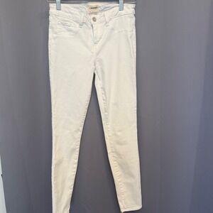 L'AGENCE Chantal Low Rise Skinny Jeans‎ Women's Size 28 White Denim